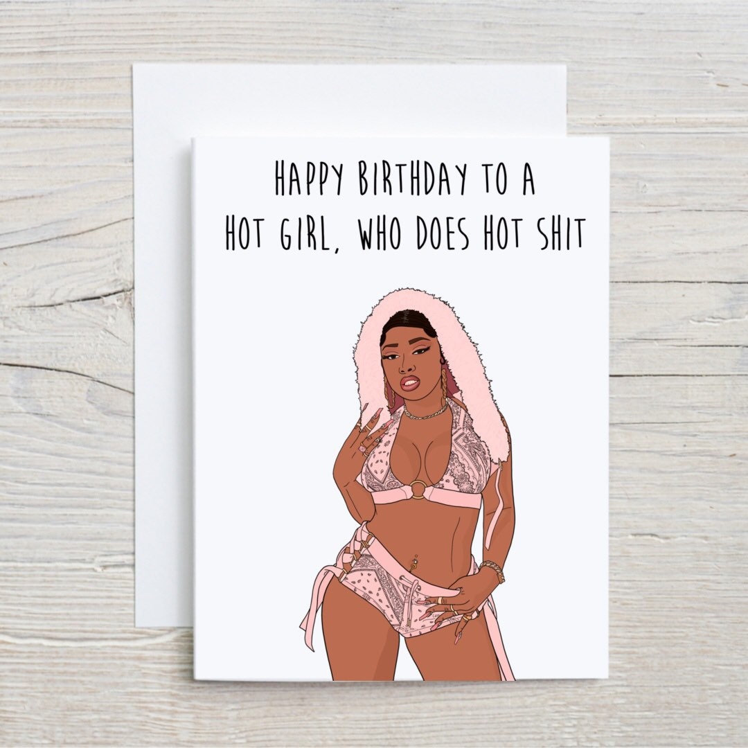 Happy Birthday Hot Girl Card