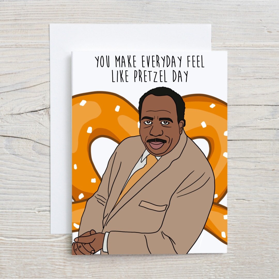 Pretzel Day Card