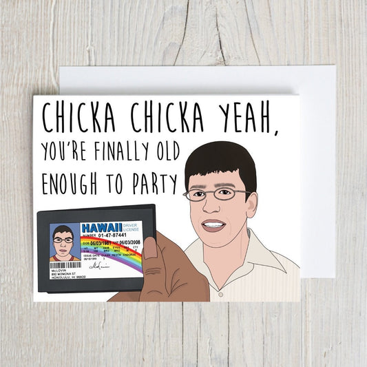 Chicka Chicka Yeah Bday Card