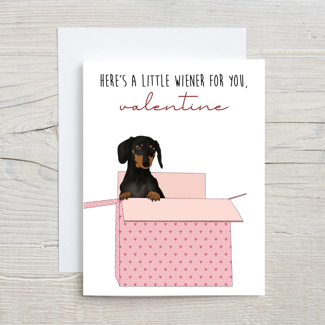 A Wiener for my Valentine Card